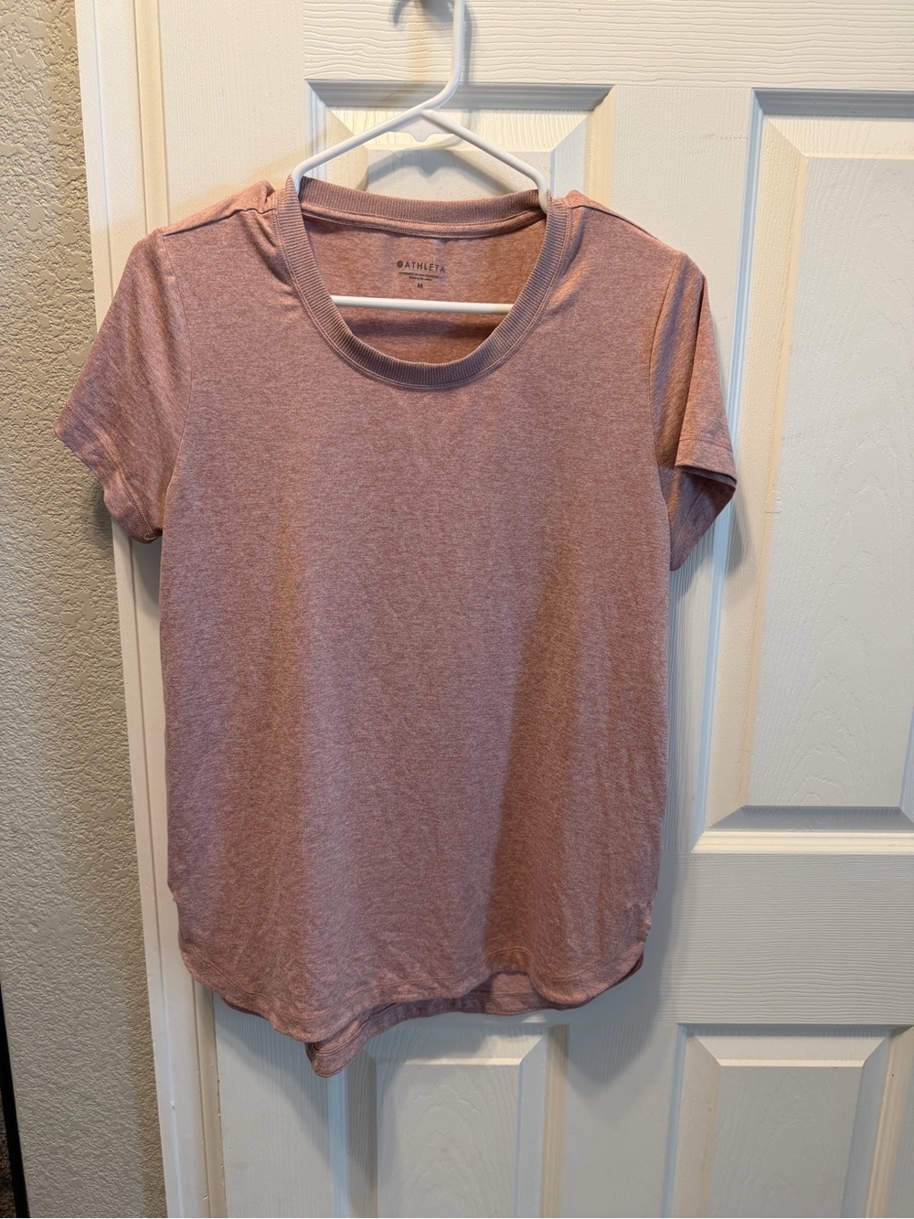 Athleta Short Sleeve Crew Tee in Dusty Rose